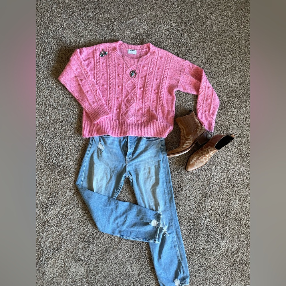 Gorgeous Barbie Pink Wool Blend Sweater!